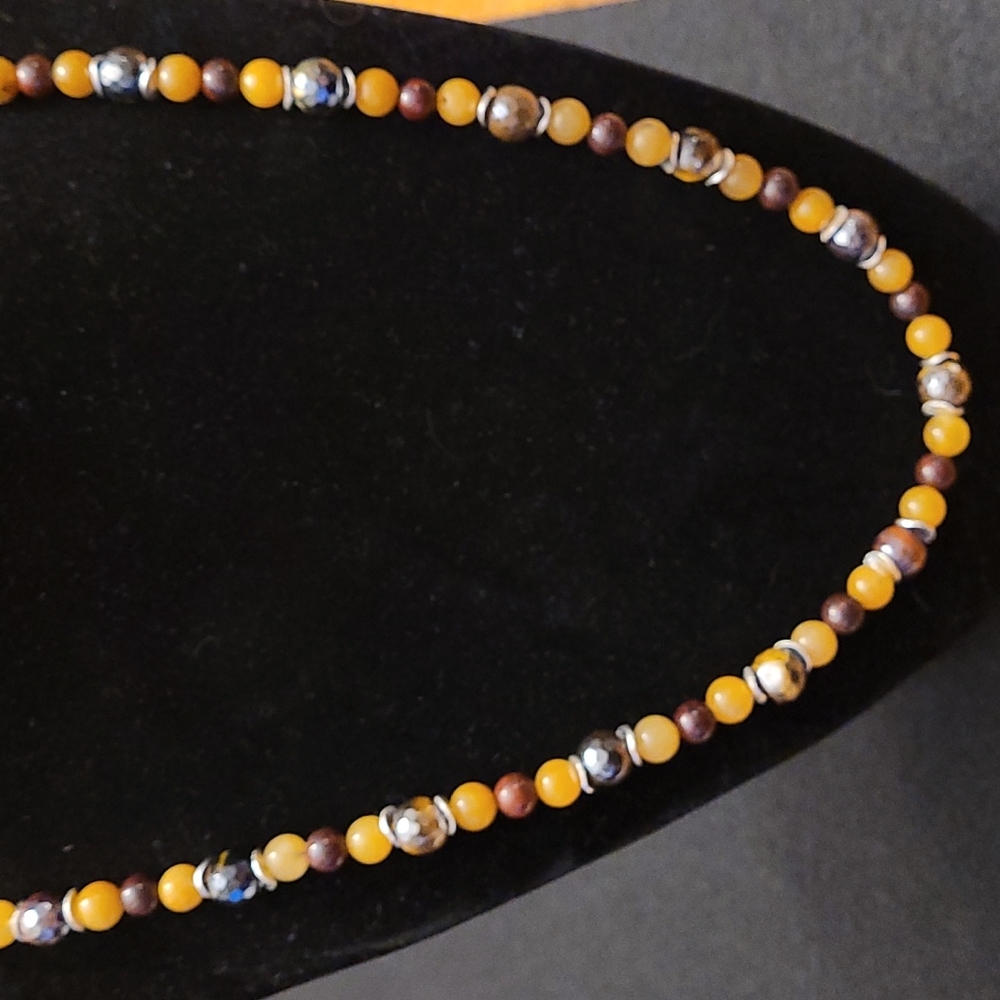 Tigereye and Agate Necklace